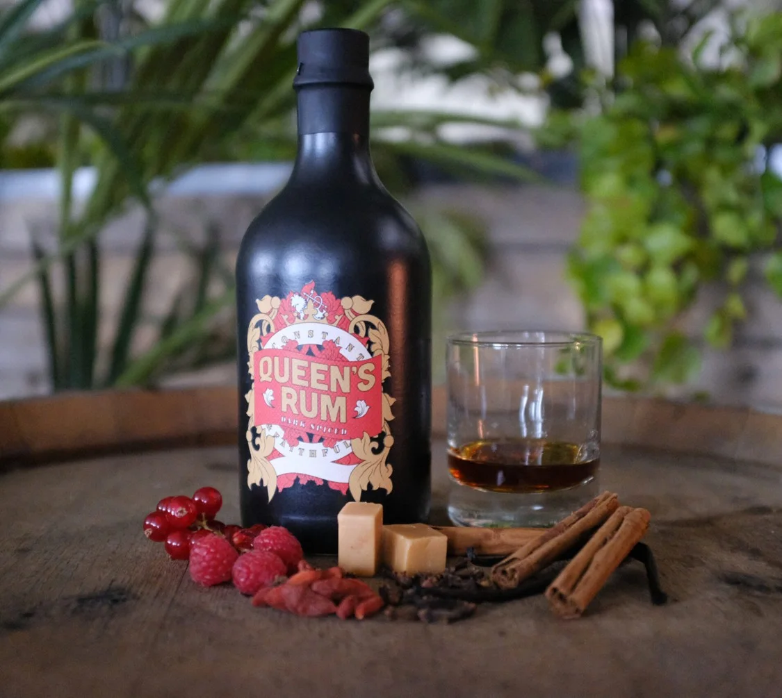 Queen's Rum bottle